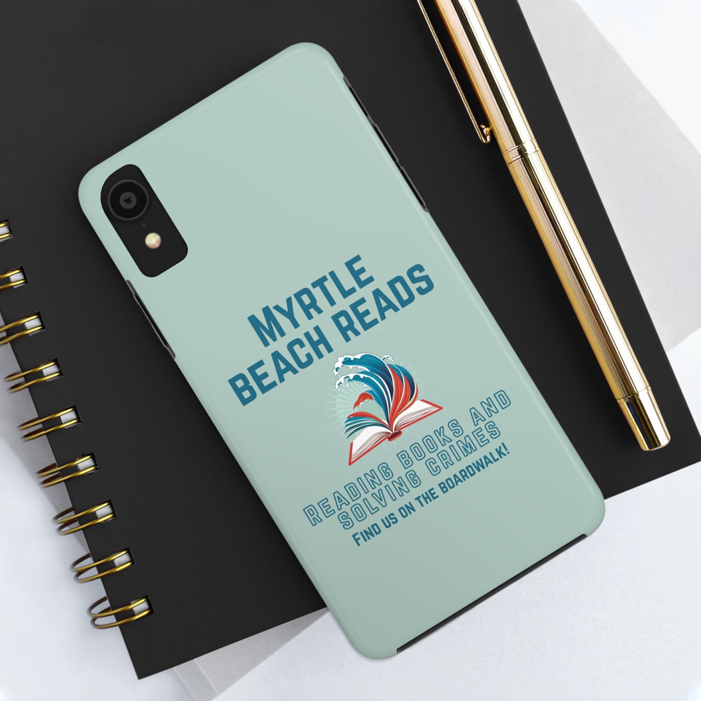 Myrtle Beach Reads Phone Case - Durable Tough Cases for Book Lovers