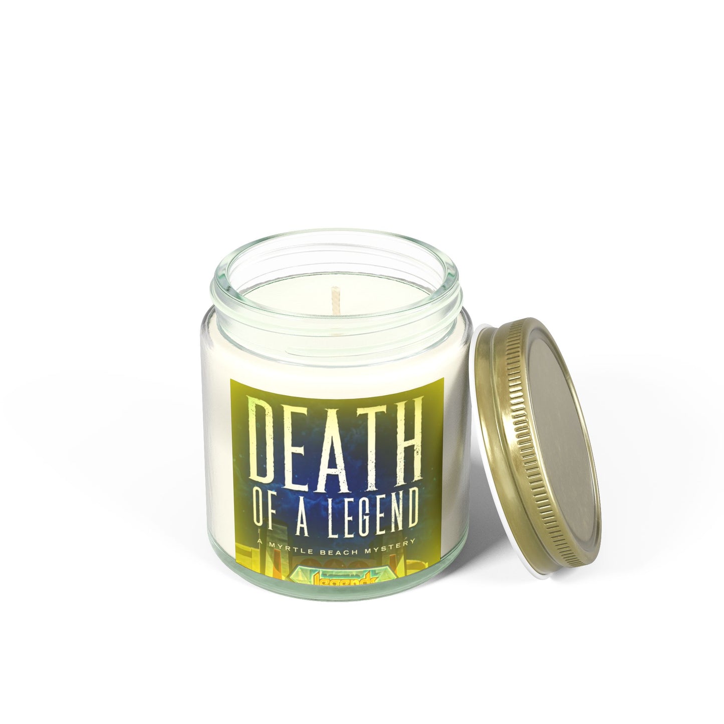 Death of a Legend Scented Candle - Coconut Apricot Wax, 4oz & 9oz