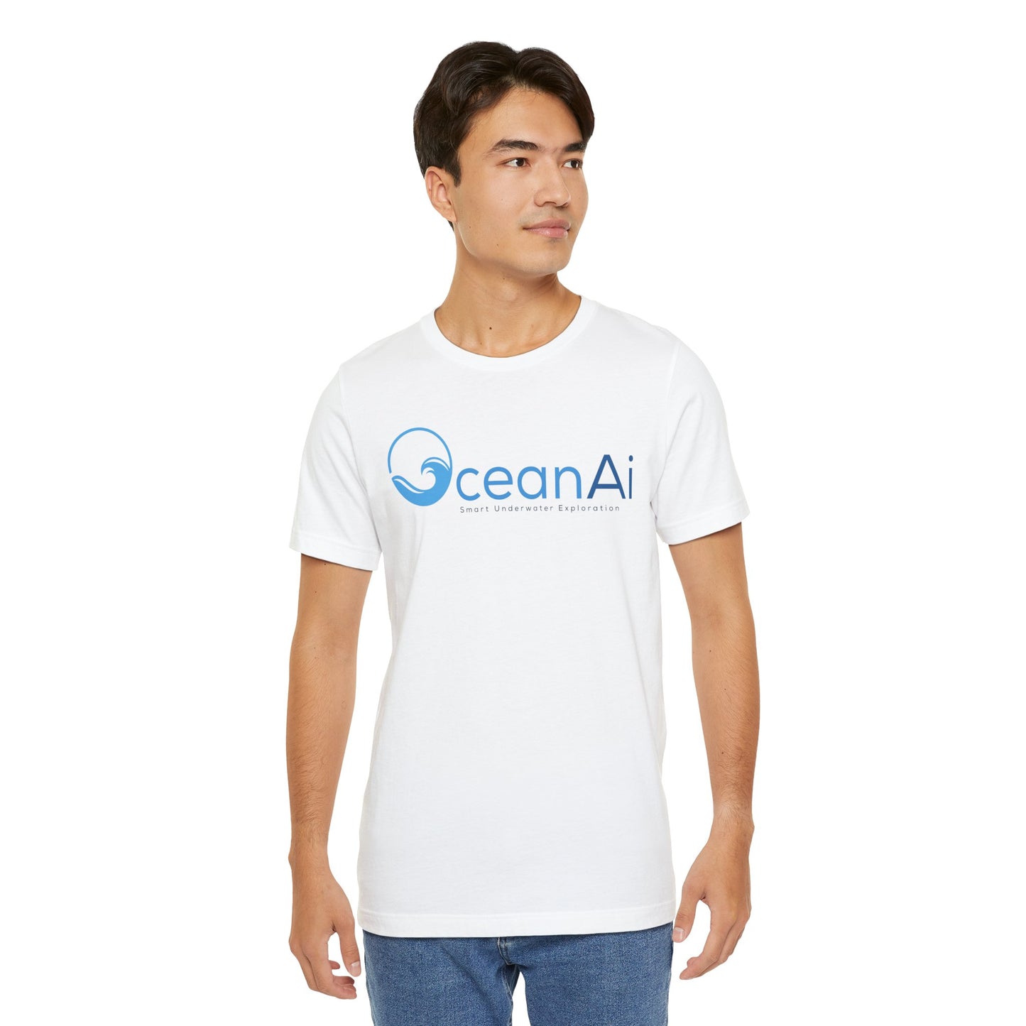 OceanAi Unisex Jersey Tee - Casual Wear, Perfect for Beach Days, Gift for Ocean Lovers, Summer Outings, Eco-Friendly Fashion