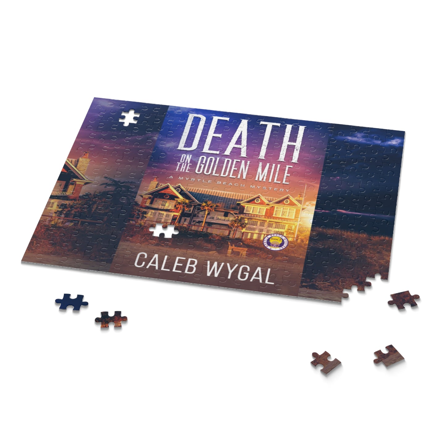 Death on the Golden Mile Cover Puzzle (120, 252, 500-Piece)