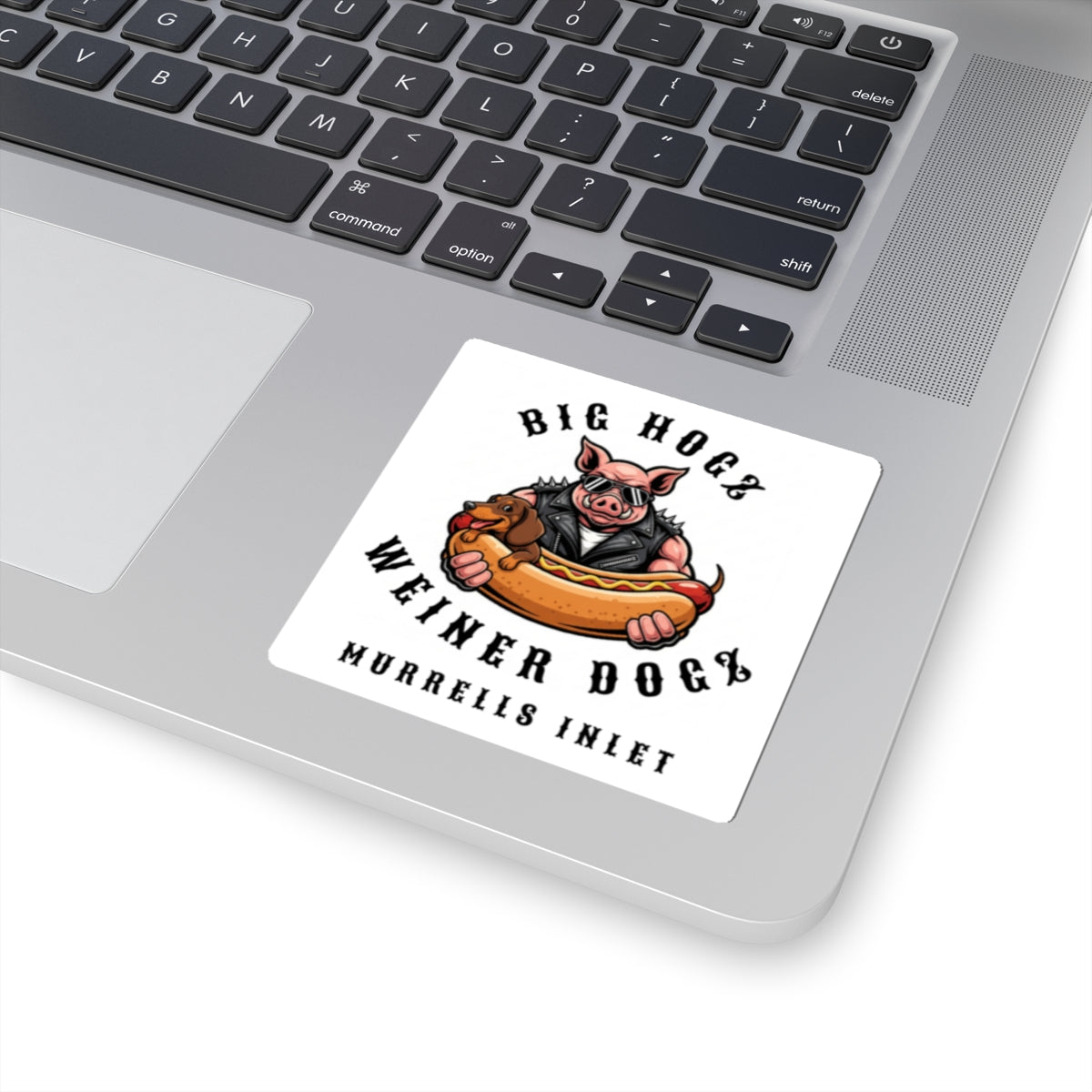 Big Hogz Weiner Dogz Kiss-Cut Stickers, Fun Pet Stickers, Quirky Dog Decor, Animal Lover Gifts, Cool Laptop Decals