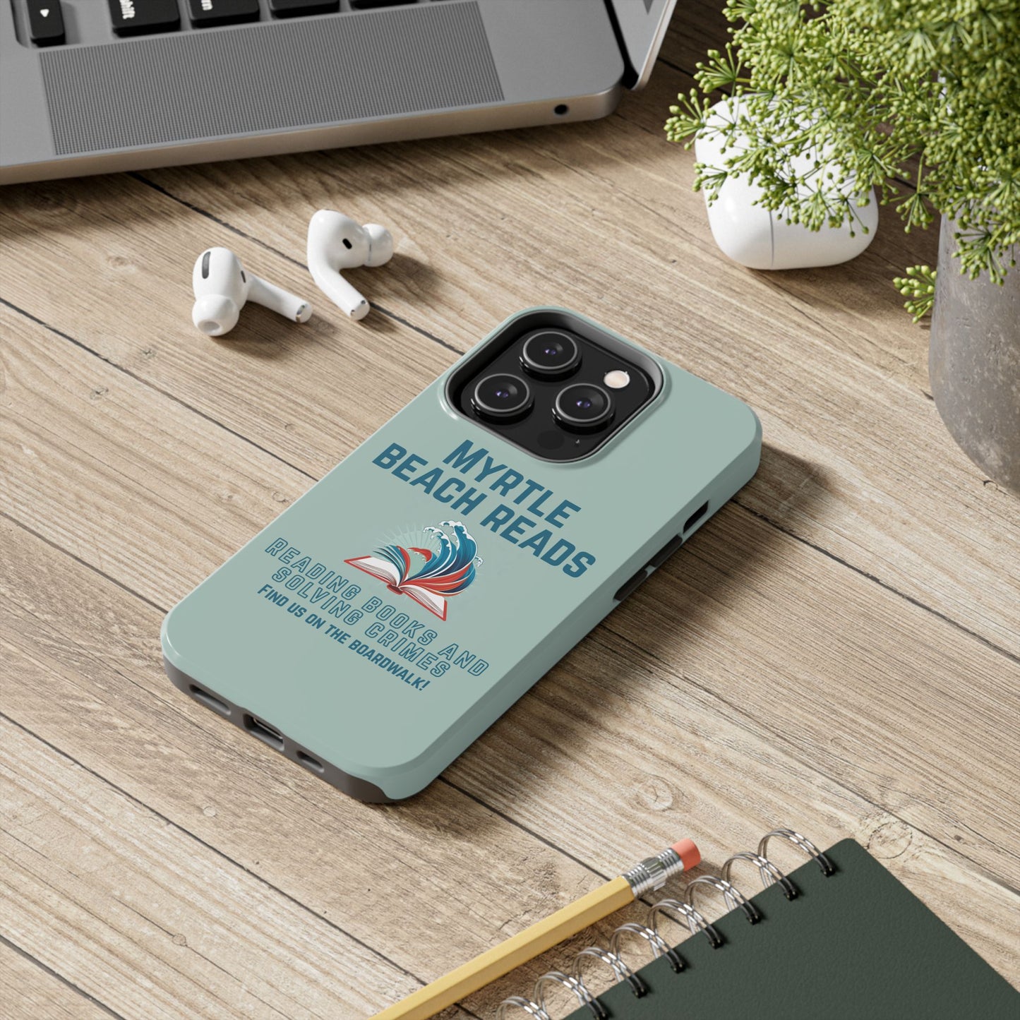 Myrtle Beach Reads Phone Case - Durable Tough Cases for Book Lovers
