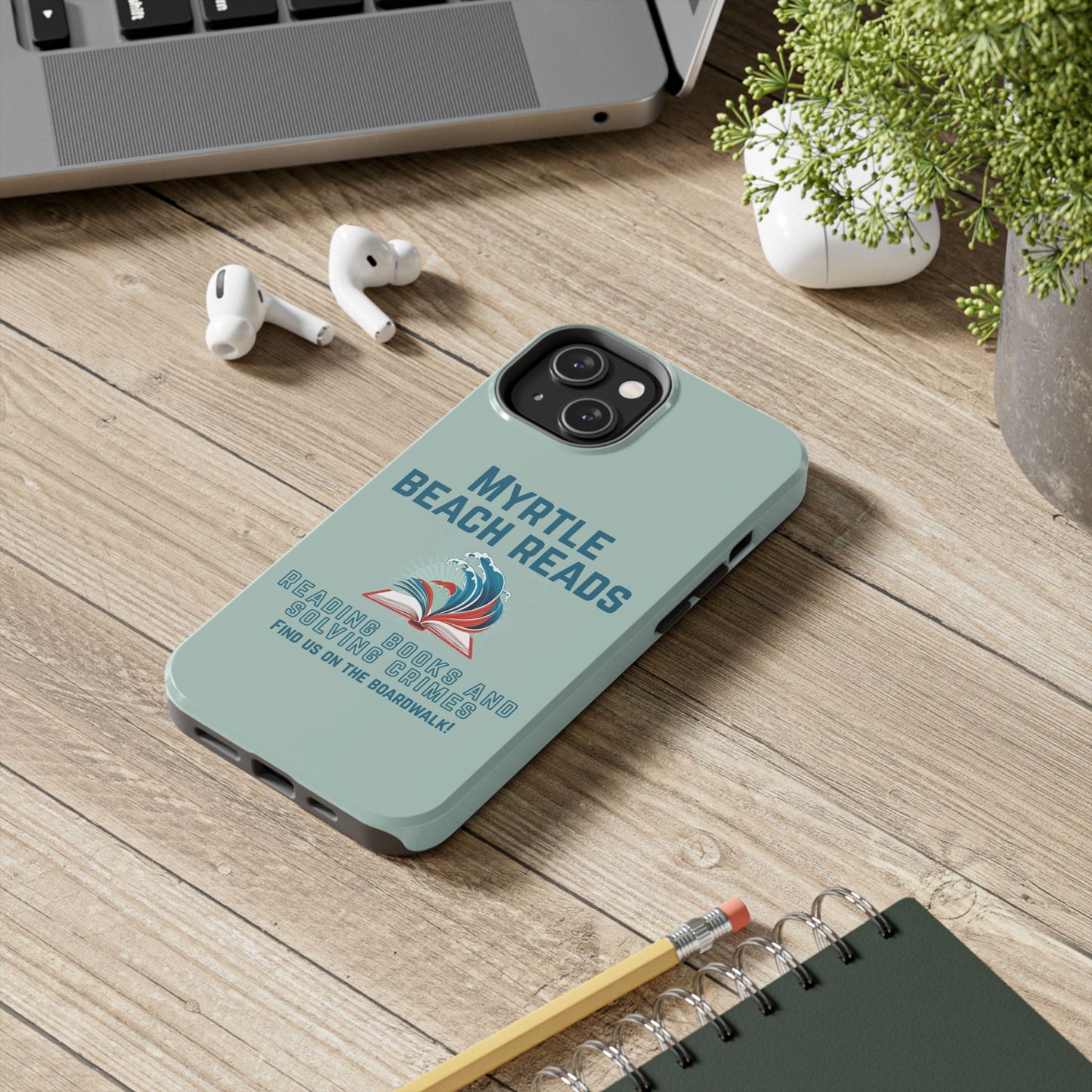 Myrtle Beach Reads Phone Case - Durable Tough Cases for Book Lovers
