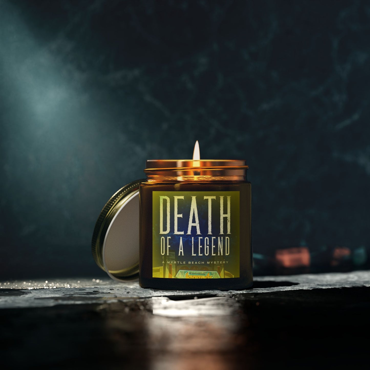 Death of a Legend Scented Candle - Coconut Apricot Wax, 4oz & 9oz