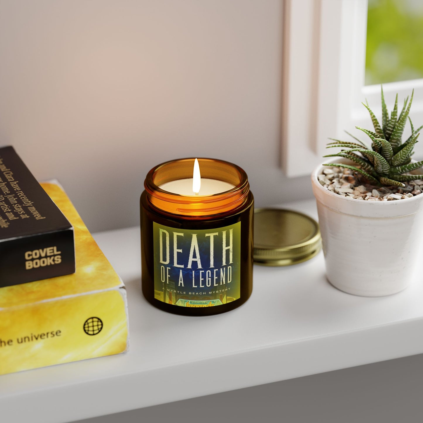 Death of a Legend Scented Candle - Coconut Apricot Wax, 4oz & 9oz