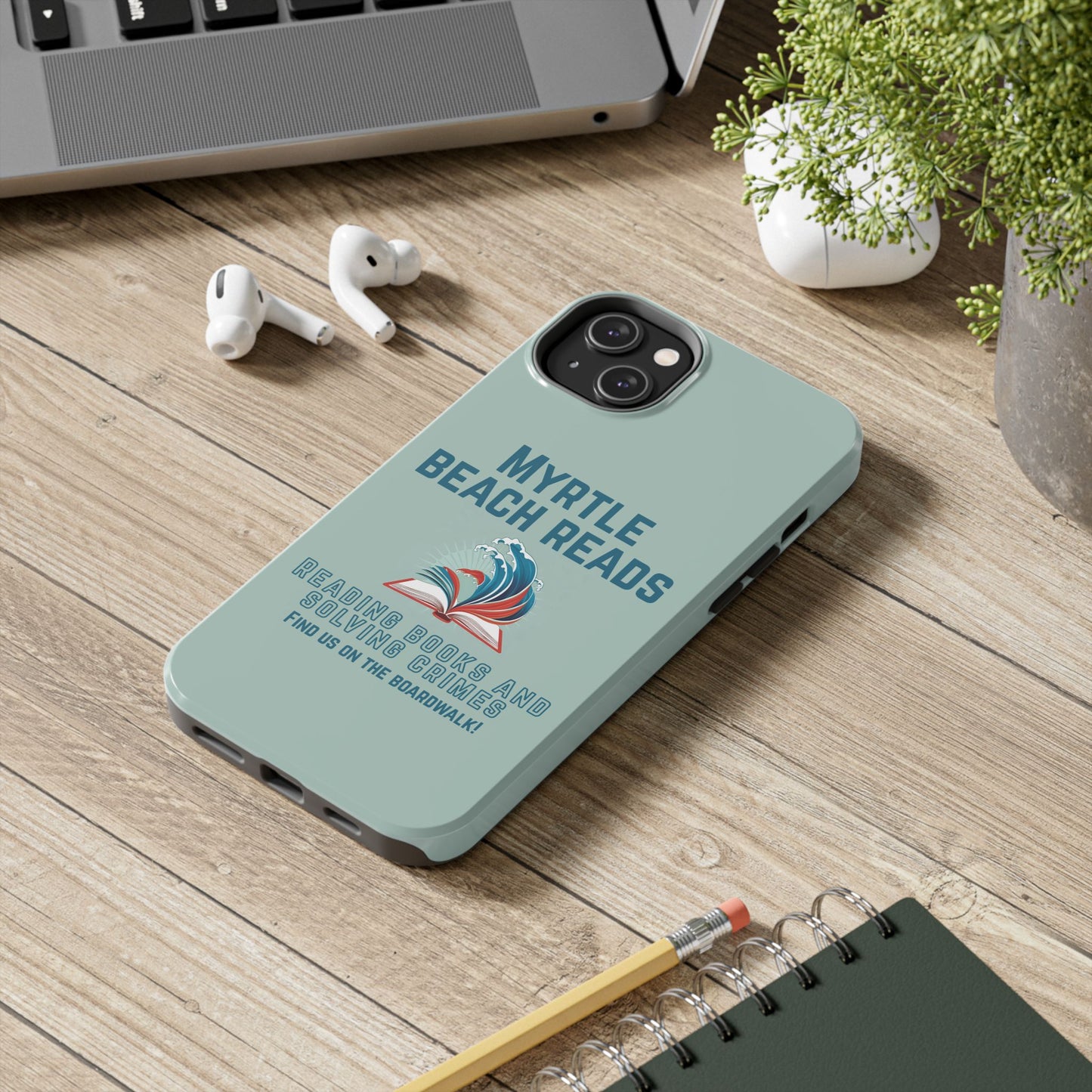 Myrtle Beach Reads Phone Case - Durable Tough Cases for Book Lovers