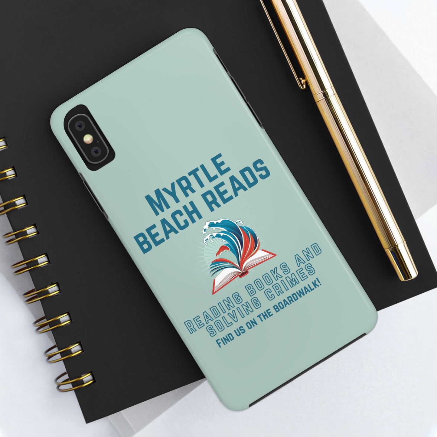 Myrtle Beach Reads Phone Case - Durable Tough Cases for Book Lovers