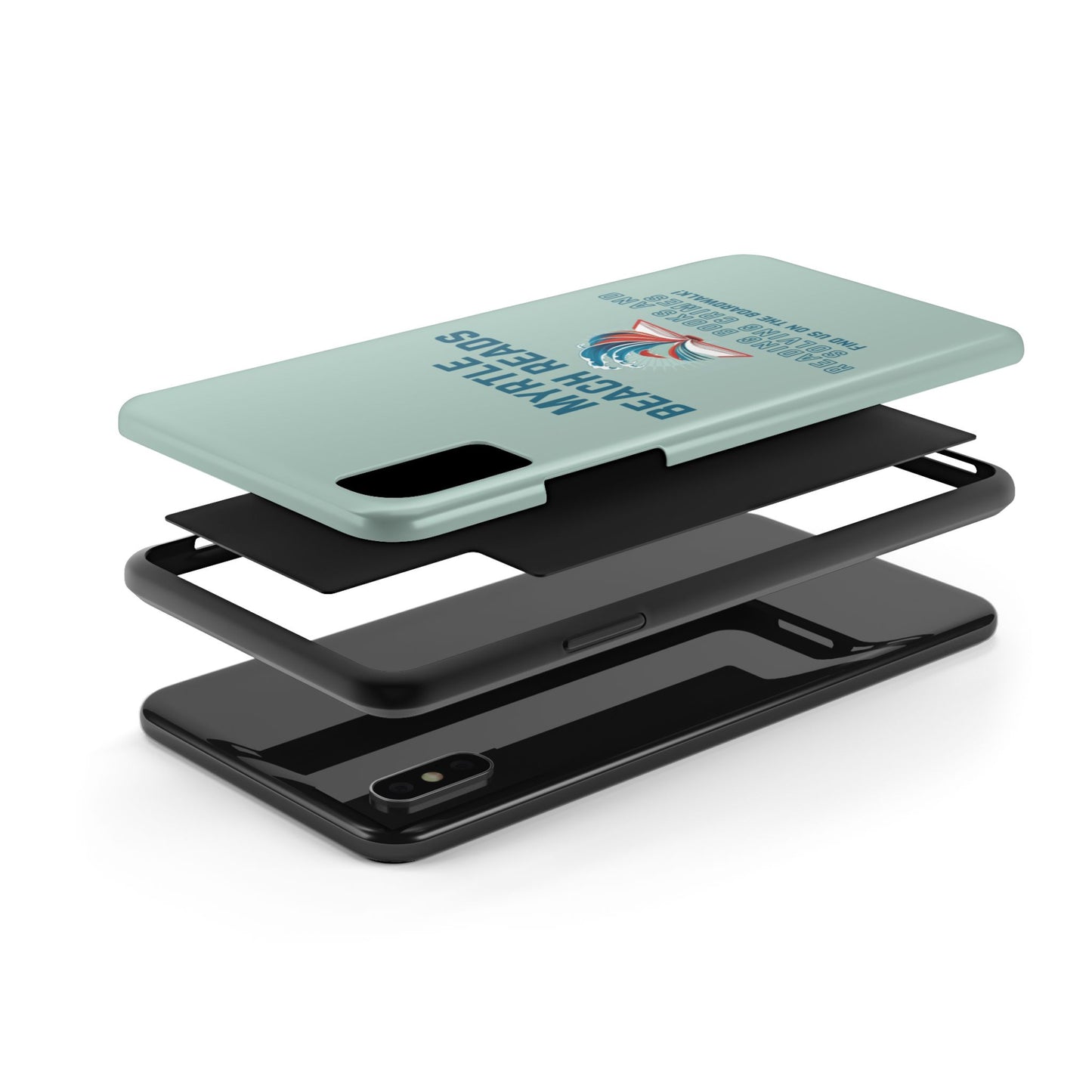 Myrtle Beach Reads Phone Case - Durable Tough Cases for Book Lovers