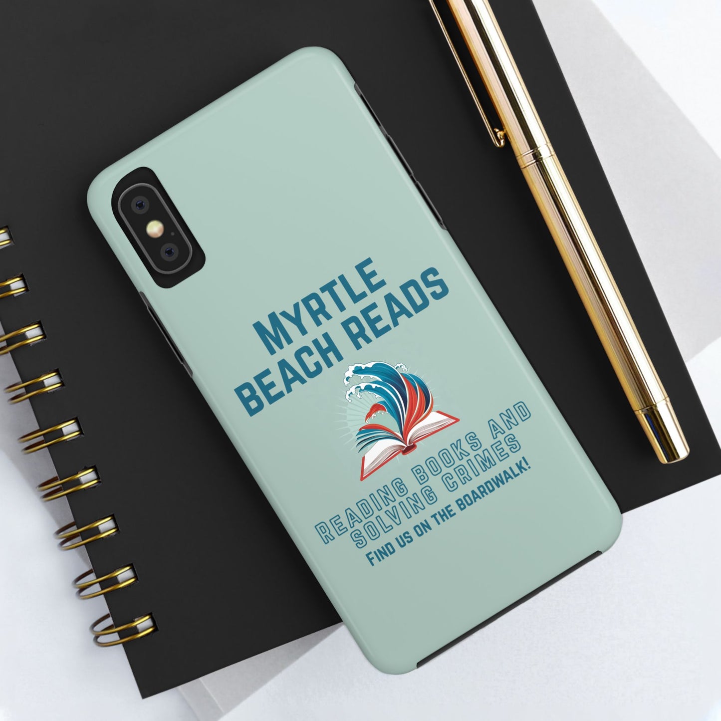 Myrtle Beach Reads Phone Case - Durable Tough Cases for Book Lovers