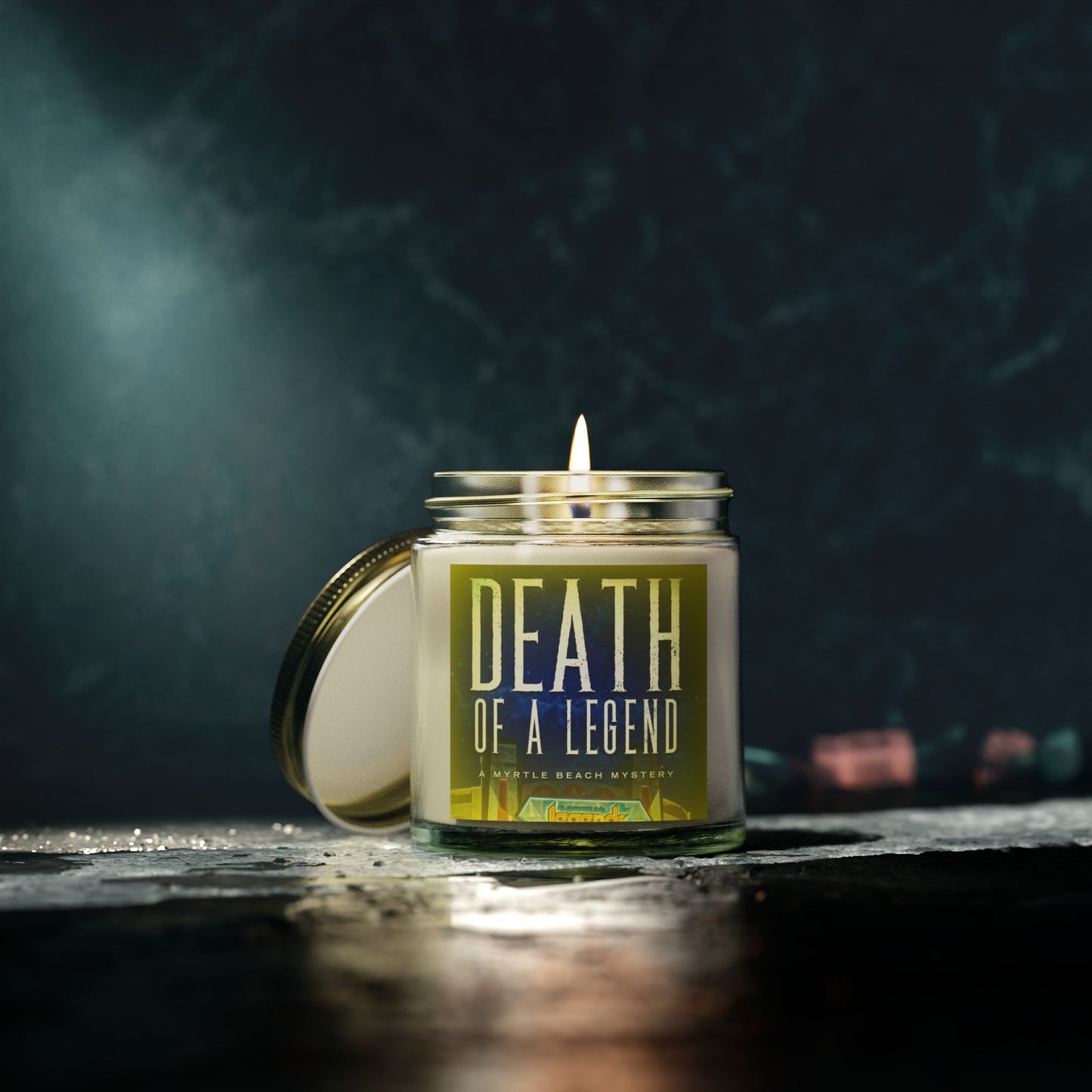 Death of a Legend Scented Candle - Coconut Apricot Wax, 4oz & 9oz