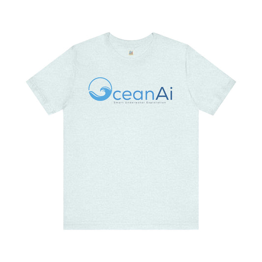 OceanAi Unisex Jersey Tee - Casual Wear, Perfect for Beach Days, Gift for Ocean Lovers, Summer Outings, Eco-Friendly Fashion
