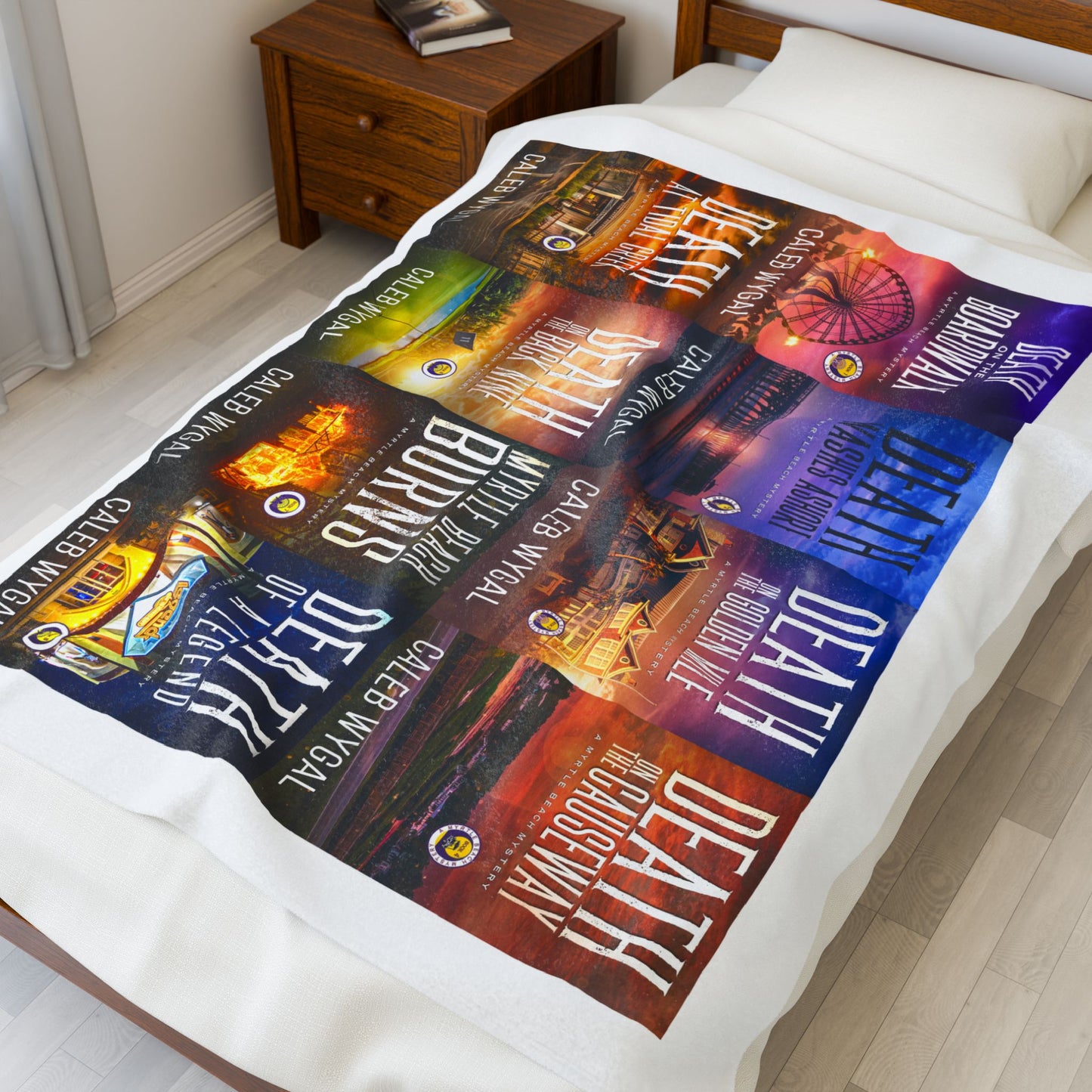 Cozy Velveteen Plush Blanket - Literary Adventure Designs, Perfect for Readers and Gifts