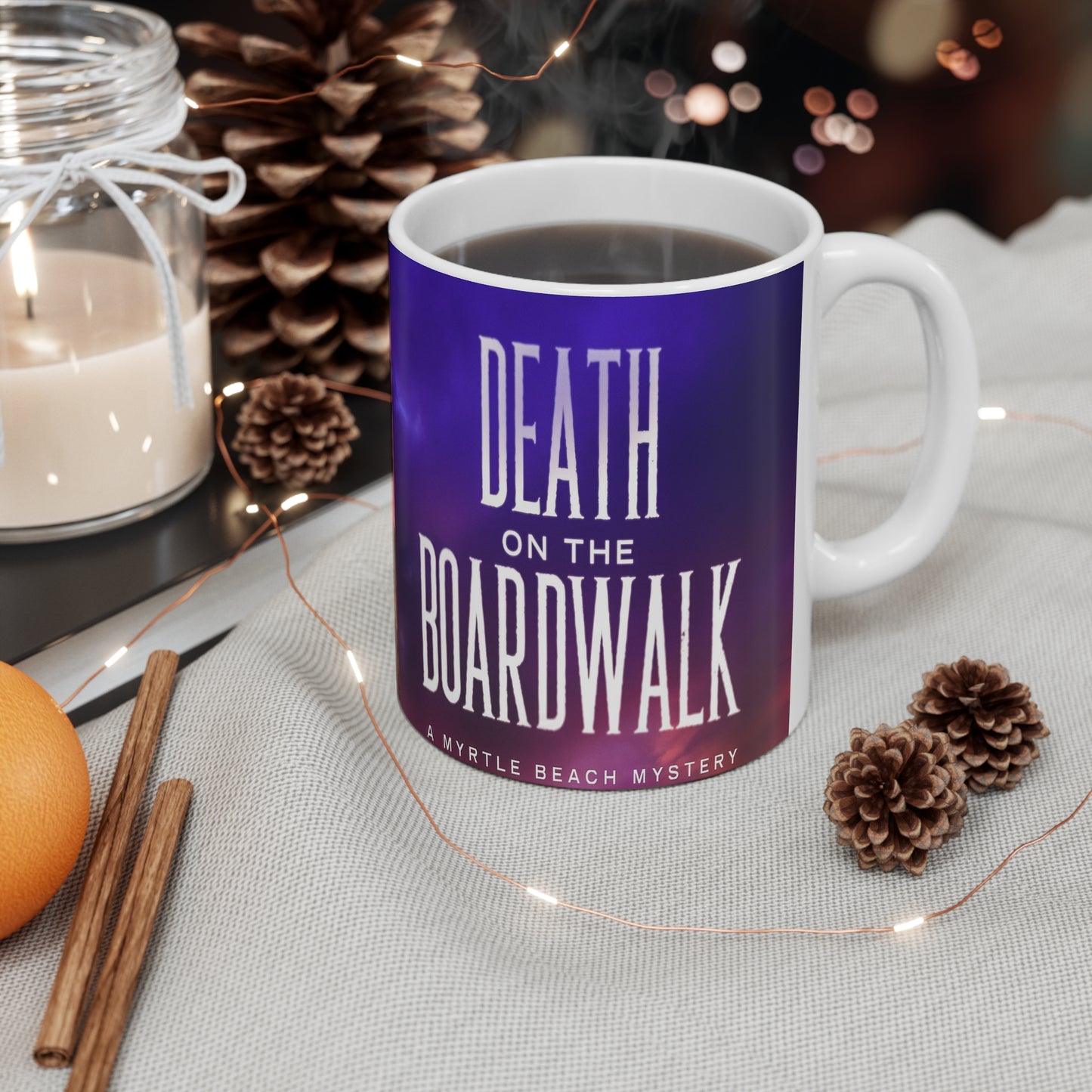 Coffee Lover Mug 11oz - Clark Thomas Death on the Boardwalk Fan Gift - White Ceramic