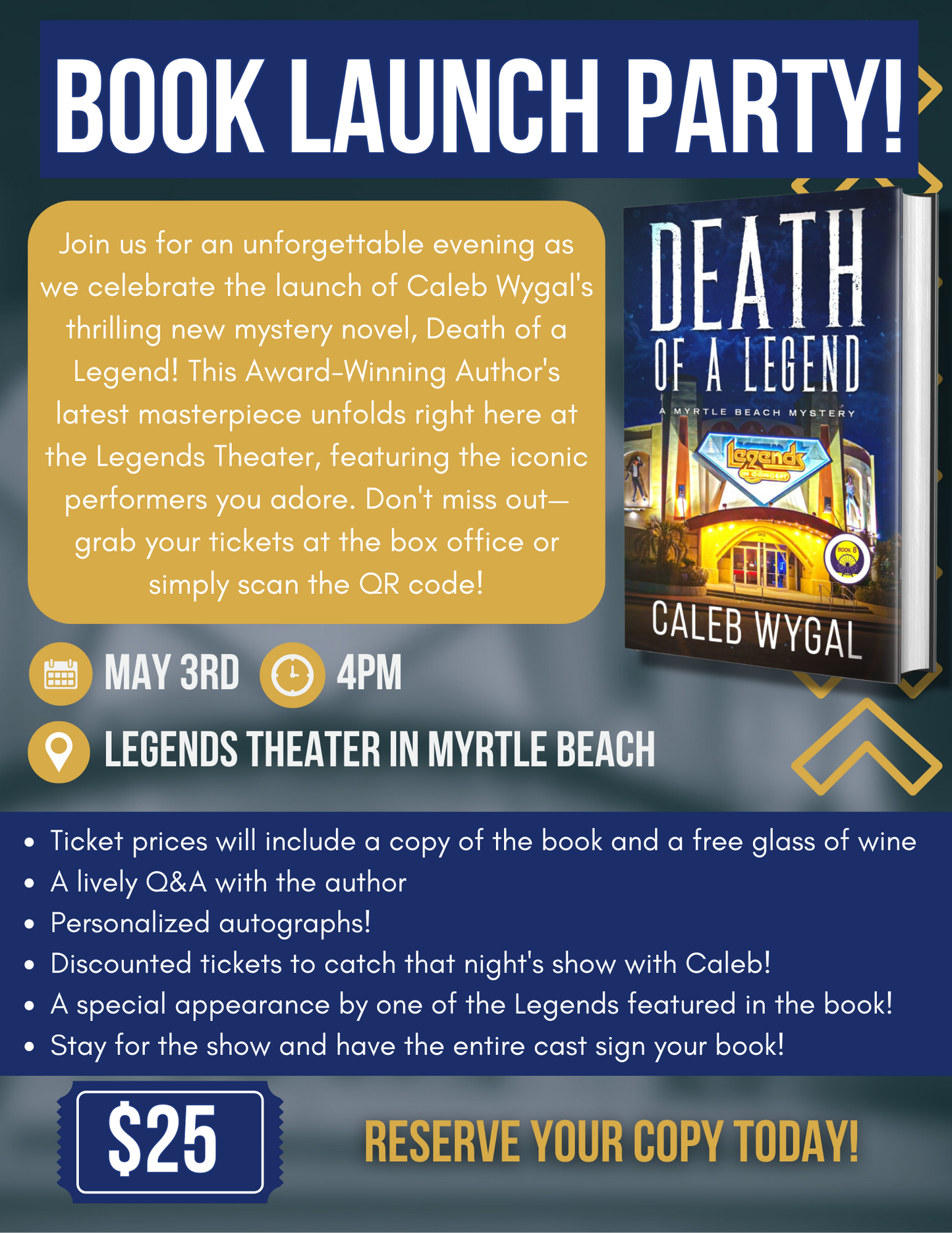 Death of a Legend Launch Party Tickets